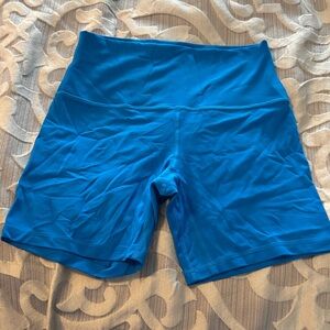 Lululemon Athletica Vibrant Blue Bike Shorts